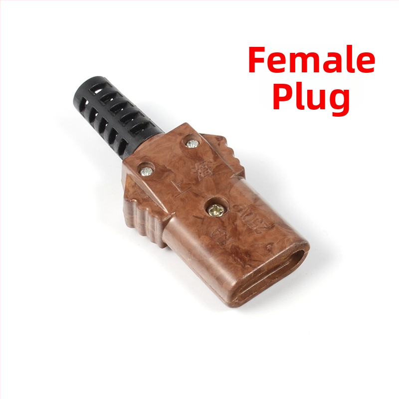 Conector Bakelit pentru alimentare iluminat de scenă, 10A, nucleu de cupru, conectori docking masculin și feminin