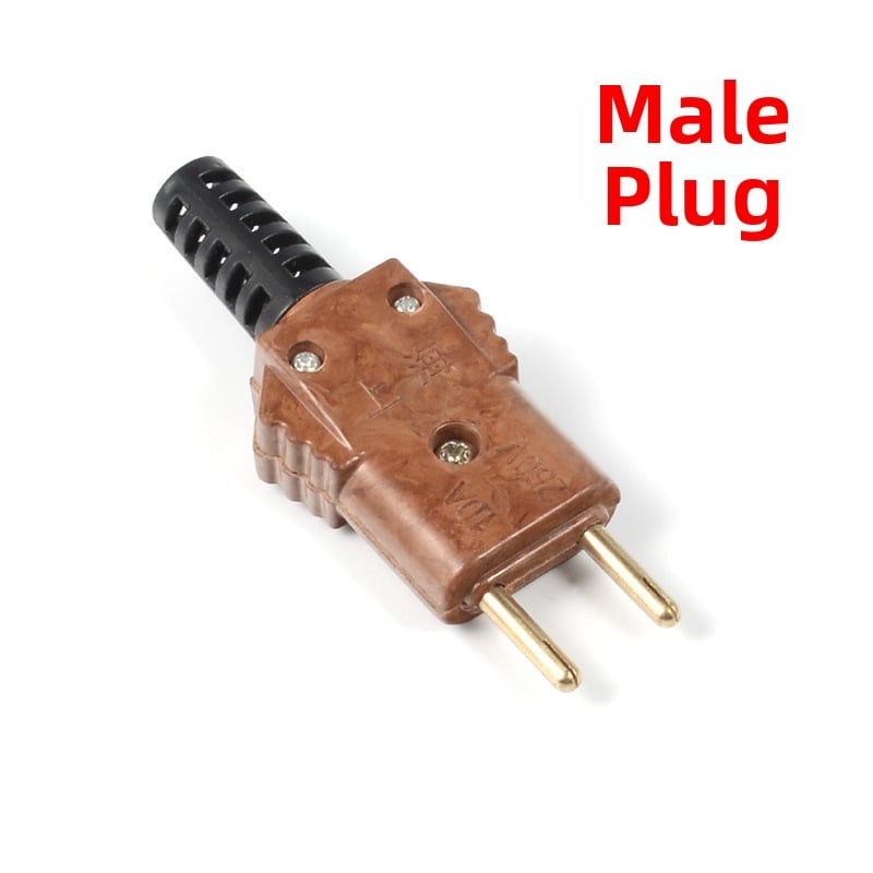 Conector Bakelit pentru alimentare iluminat de scenă, 10A, nucleu de cupru, conectori docking masculin și feminin