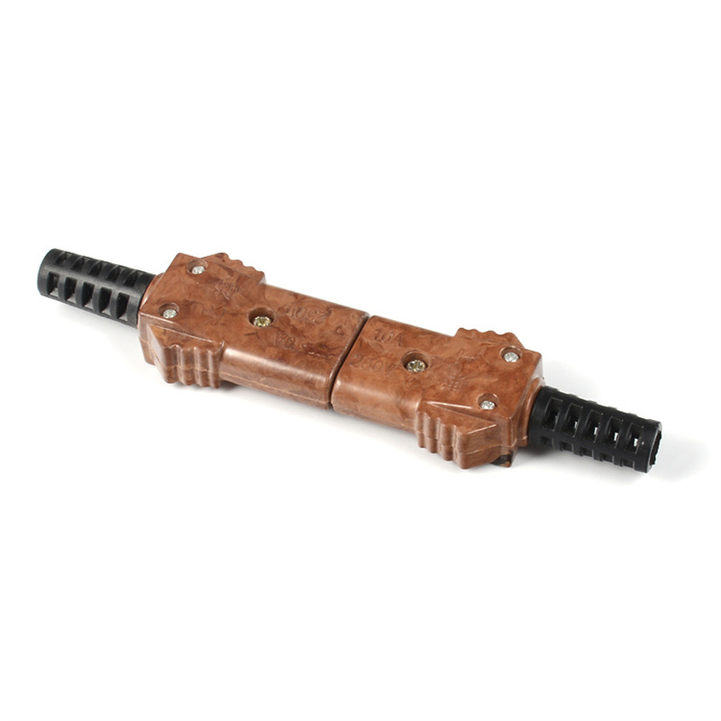 Conector Bakelit pentru alimentare iluminat de scenă, 10A, nucleu de cupru, conectori docking masculin și feminin