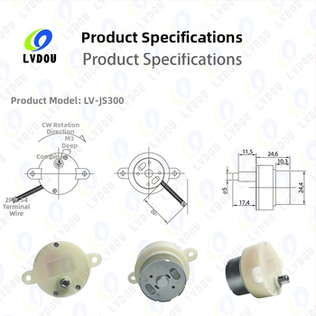 JS300 micro motor cu reductie, cu cuplu mare, pentru ventilator oscilant — motor cu cutie de reducere, personalizare OEM