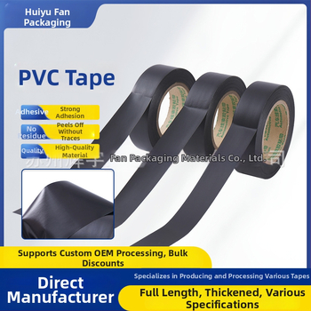 Bandă PVC pentru conducte electrice și țevi de canalizare, neagră, 50 mm x 20 m