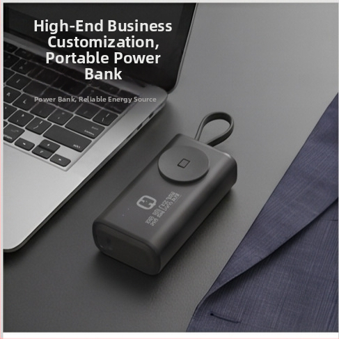3C certifikovaná mini powerbanka, 5000 mAh, ultrakompaktná vrecková batéria, zadný konektor, inteligentná kvalita