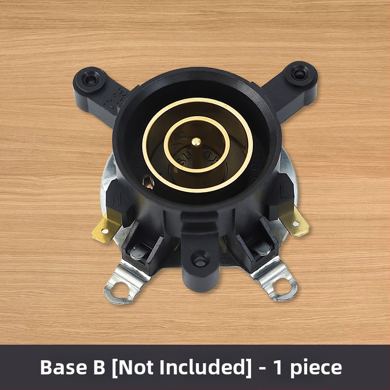 Bază pentru fierbător electric cu control dual al temperaturii, conector și soclu