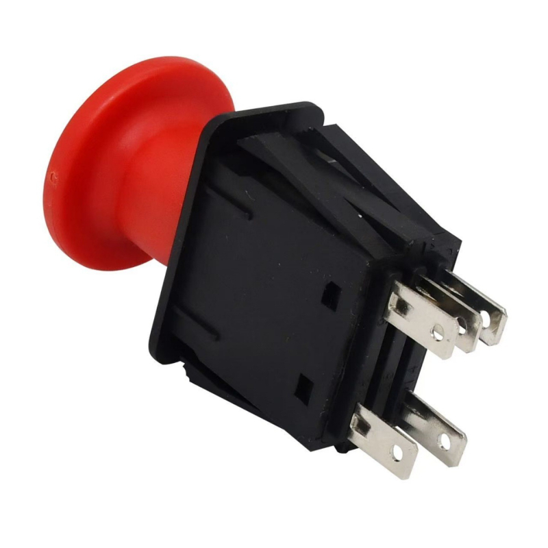 Comutator pentru mașină de tuns iarba cu cap de ciupercă, PTO, industrial, galben, 5-Pin 6-Pin 7-Pin 8-Pin, roșu/negru