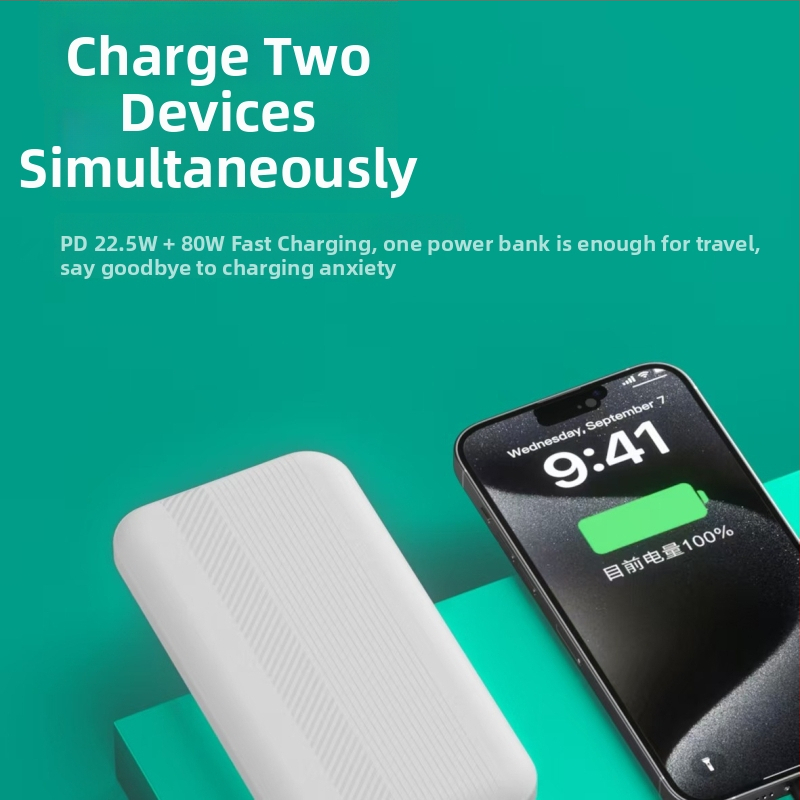 Powerbank 10000 mAh PD 22.5W încărcare rapidă, ultraușor, subțire și portabil