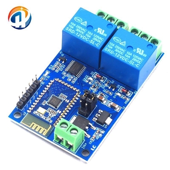 Releu Bluetooth cu două canale de 12V pentru IoT și casă inteligentă, control de la distanță prin aplicație mobilă