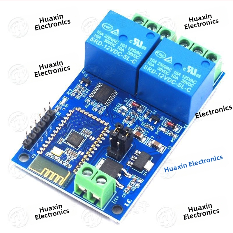 Releu Bluetooth cu două canale de 12V pentru IoT și casă inteligentă, control de la distanță prin aplicație mobilă