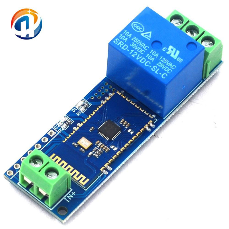 Releu Bluetooth cu două canale de 12V pentru IoT și casă inteligentă, control de la distanță prin aplicație mobilă