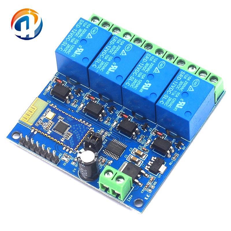 Releu Bluetooth cu două canale de 12V pentru IoT și casă inteligentă, control de la distanță prin aplicație mobilă