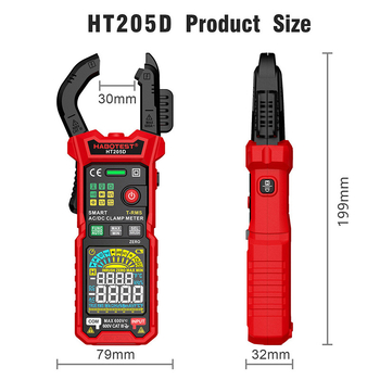 Habotest HT205A/D clește ampermetric pentru electricieni, multimetru digital de înaltă precizie cu RMS adevărat