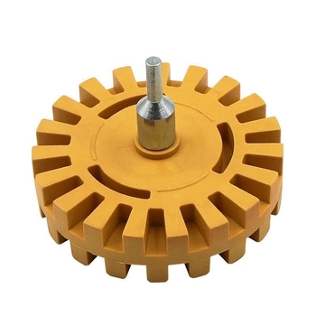 Disc pneumatic pentru îndepărtarea adezivului și roată de polizare din cauciuc pentru autocolante auto