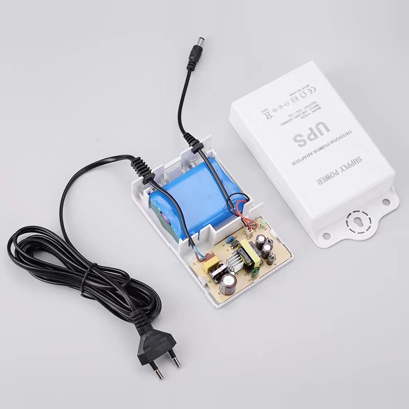 Sursă de alimentare UPS pentru supraveghere în exterior, rezervă în cazul întreruperii alimentării, 12V 2A, 1200 mA