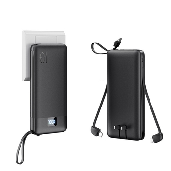 Baterie externă cu priză AC încorporată, 10000mAh, încărcare rapidă PD3.0