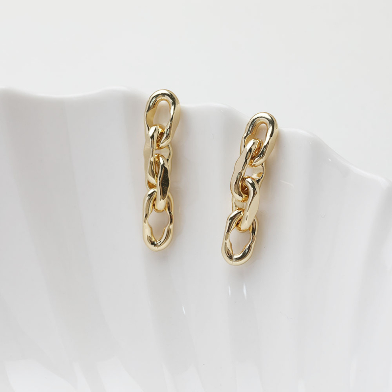 Cercei lungi placati cu aur 14K, culoare rezistentă – materiale DIY pentru bijuterii