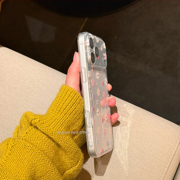 Husă de telefon în stil INS, floral colorat de primăvară, transparentă pentru iPhone 17 Pro Max