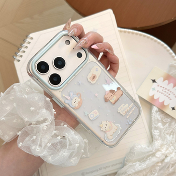 Carcasă transparentă TPU pentru telefon cu desene cu pisică și câine, pentru iPhone 14 Pro Max, atingere moale