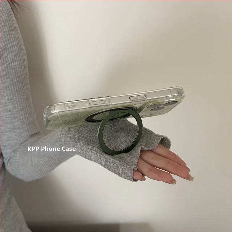 Otočný stojanček s prechodovou zelenou farbou pre iPhone 17 Pro Max, iPhone 16 a iPhone 15