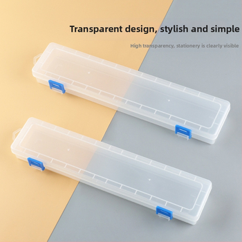 Cutie transparentă din plastic pentru pensule și creioane, potrivită pentru acuarelă, guașă și pictură în ulei