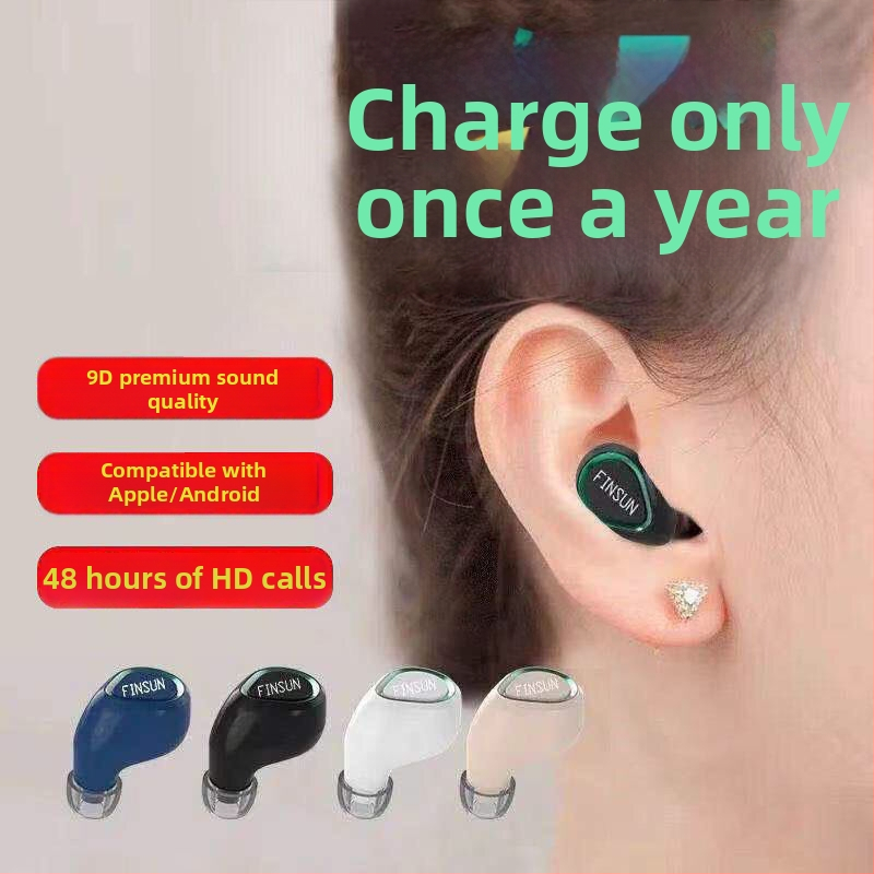 VanSeini căști Bluetooth in-ear mini, sport, mono, cu autonomie lungă a bateriei