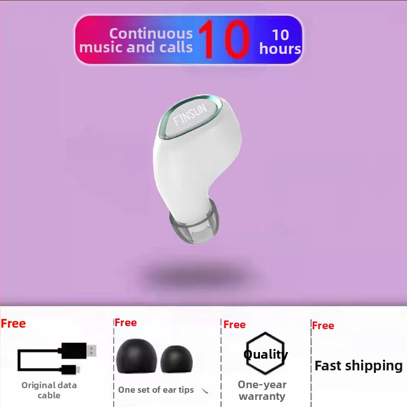 VanSeini căști Bluetooth in-ear mini, sport, mono, cu autonomie lungă a bateriei