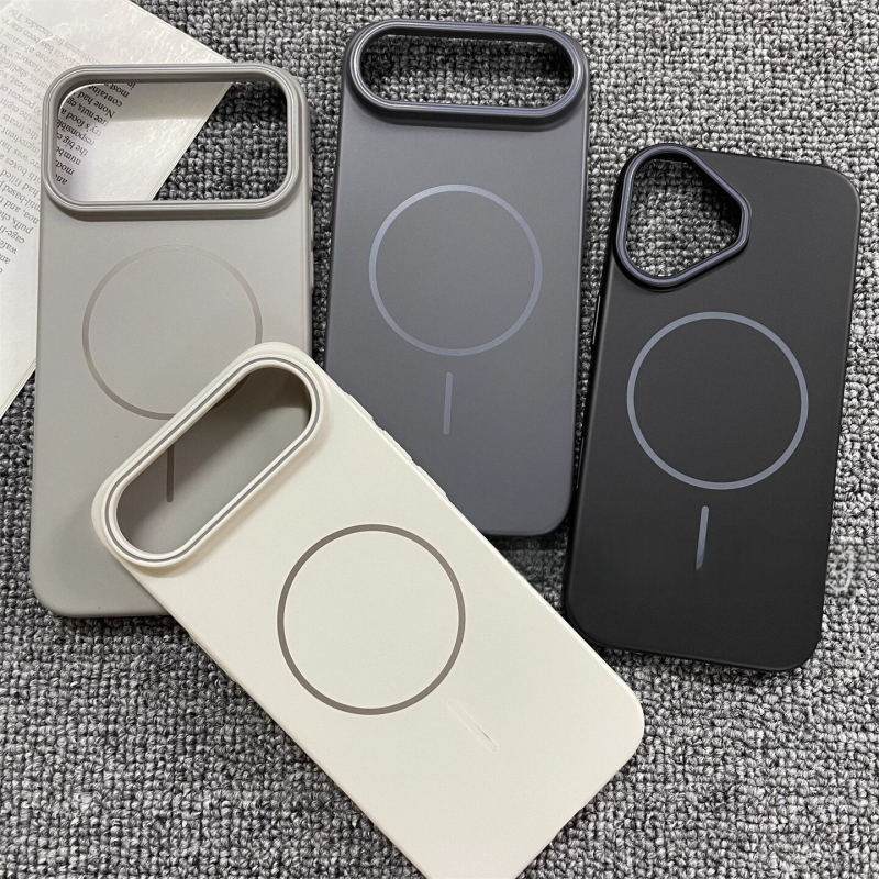 Husă iPhone 17 Pro Max, magnet, acrilic mat, design minimalist, senzație premium, protecție la căderi
