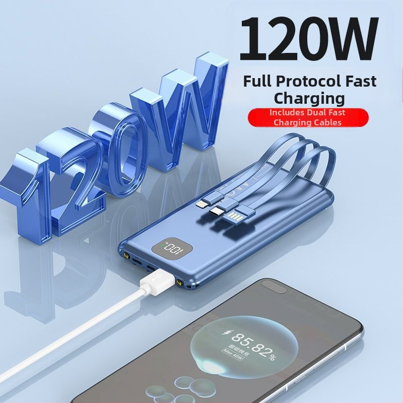 Power Bank certificat 3C, încărcare super rapidă de 120W, capacitate 20000mAh, baterie portabilă cu logo personalizat