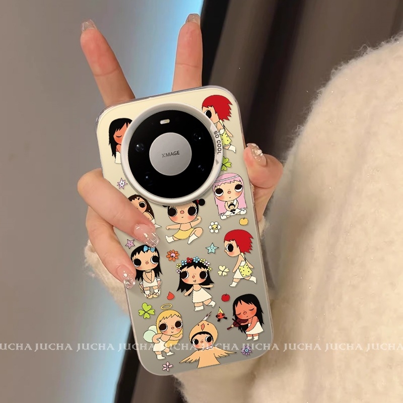 Carcasă Huawei Mate80 – design drăguț cu desene animate, silicon, șase modele inspirate de jad
