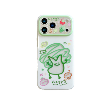 Husă IMD cu design decupat în formă de broccoli pentru iPhone 17 Pro, 17 Pro Max, 15 Pro Max, 16 Pro și 16 Pro Max