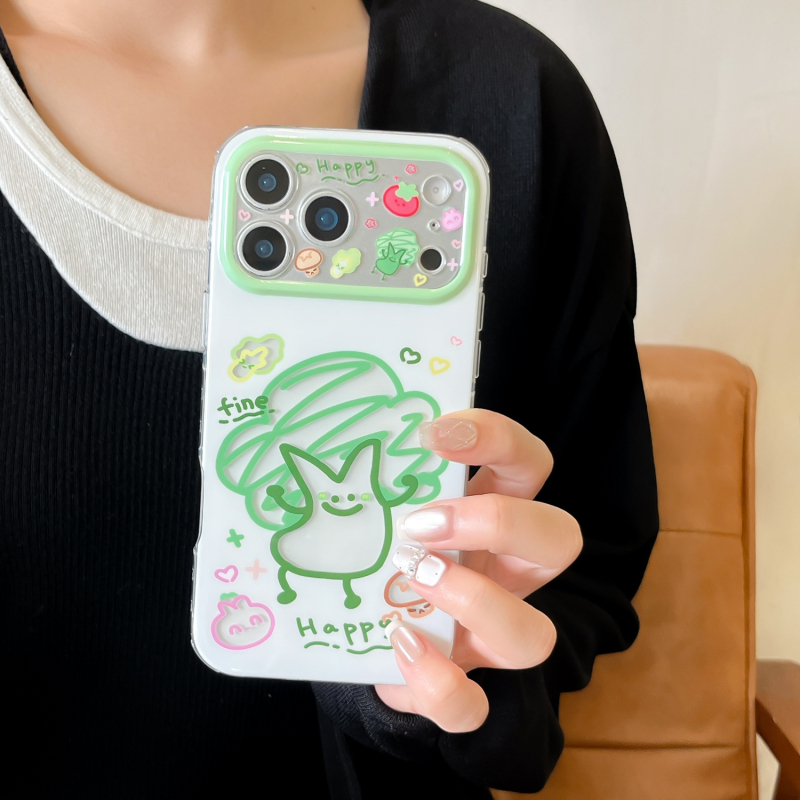 Husă IMD cu design decupat în formă de broccoli pentru iPhone 17 Pro, 17 Pro Max, 15 Pro Max, 16 Pro și 16 Pro Max