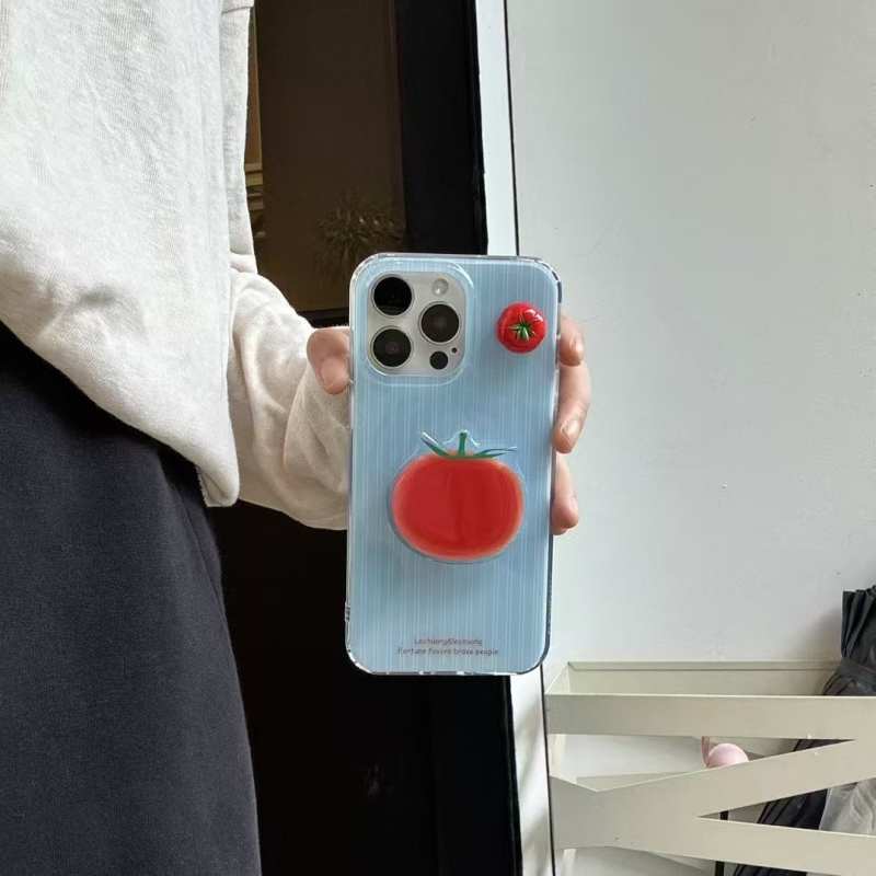 Carcasă TPE cu relief, suport, albastru, pentru iPhone 13/13 Pro Max și 14/14 Pro Max