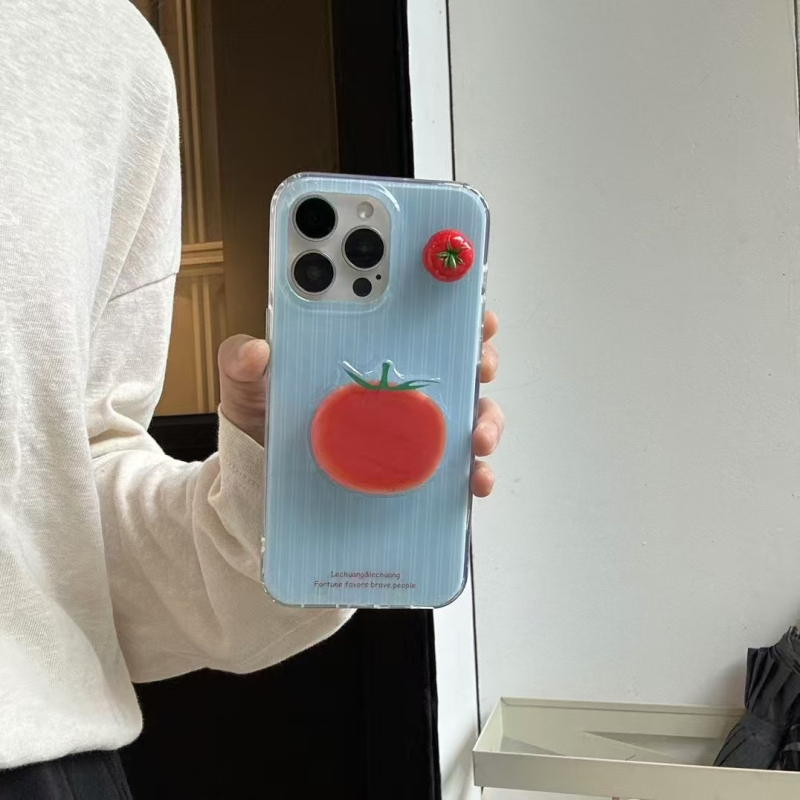 Carcasă TPE cu relief, suport, albastru, pentru iPhone 13/13 Pro Max și 14/14 Pro Max