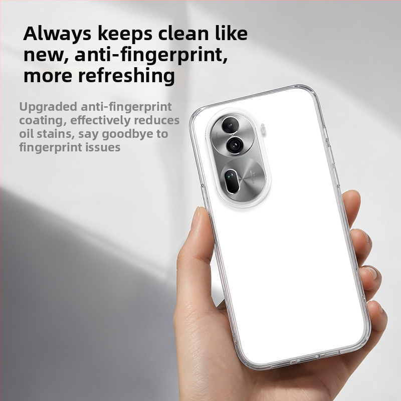Carcasă OPPO Reno11 / Reno11 Pro pentru telefon, protecție completă, anti-cadere, stil Ins, husă transparentă din silicon