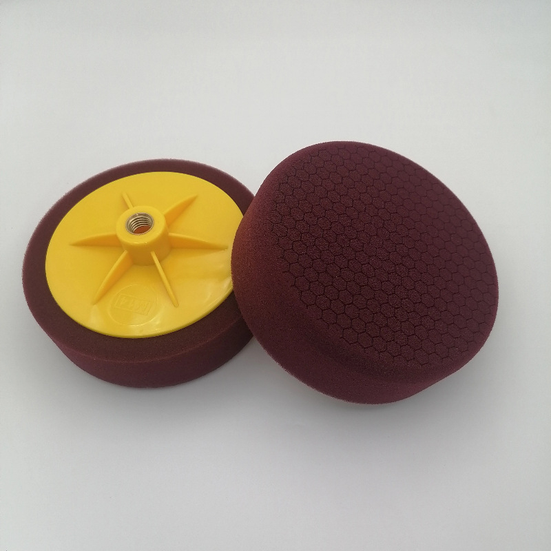 Discu de lustruire cu burete fagure de 6 inci pentru mașină, disc de lustruire, minge burete pentru ceruire, disc de restaurare capac șurub, filet M14/M16
