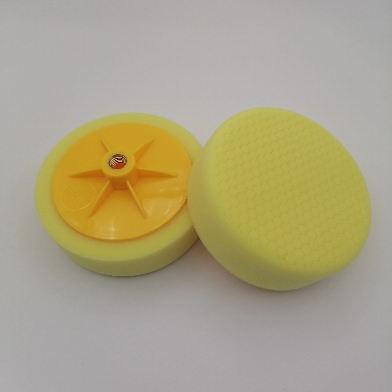 Discu de lustruire cu burete fagure de 6 inci pentru mașină, disc de lustruire, minge burete pentru ceruire, disc de restaurare capac șurub, filet M14/M16