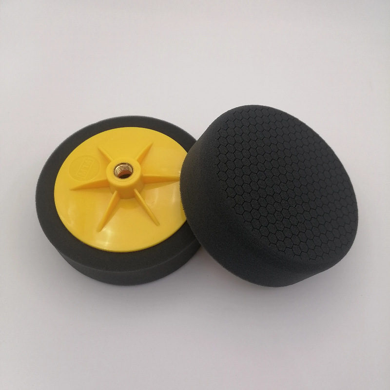 Discu de lustruire cu burete fagure de 6 inci pentru mașină, disc de lustruire, minge burete pentru ceruire, disc de restaurare capac șurub, filet M14/M16
