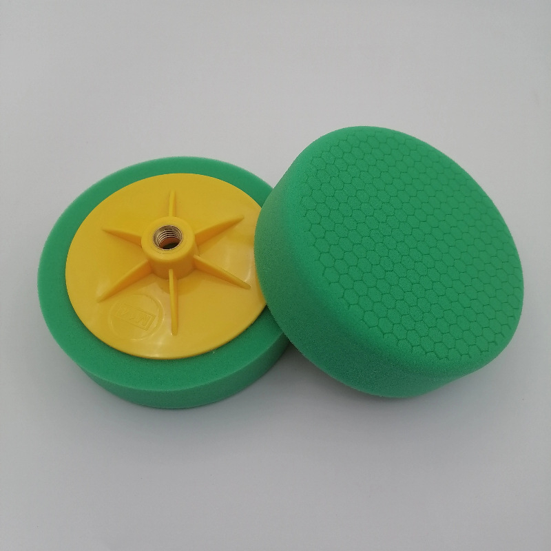 Discu de lustruire cu burete fagure de 6 inci pentru mașină, disc de lustruire, minge burete pentru ceruire, disc de restaurare capac șurub, filet M14/M16