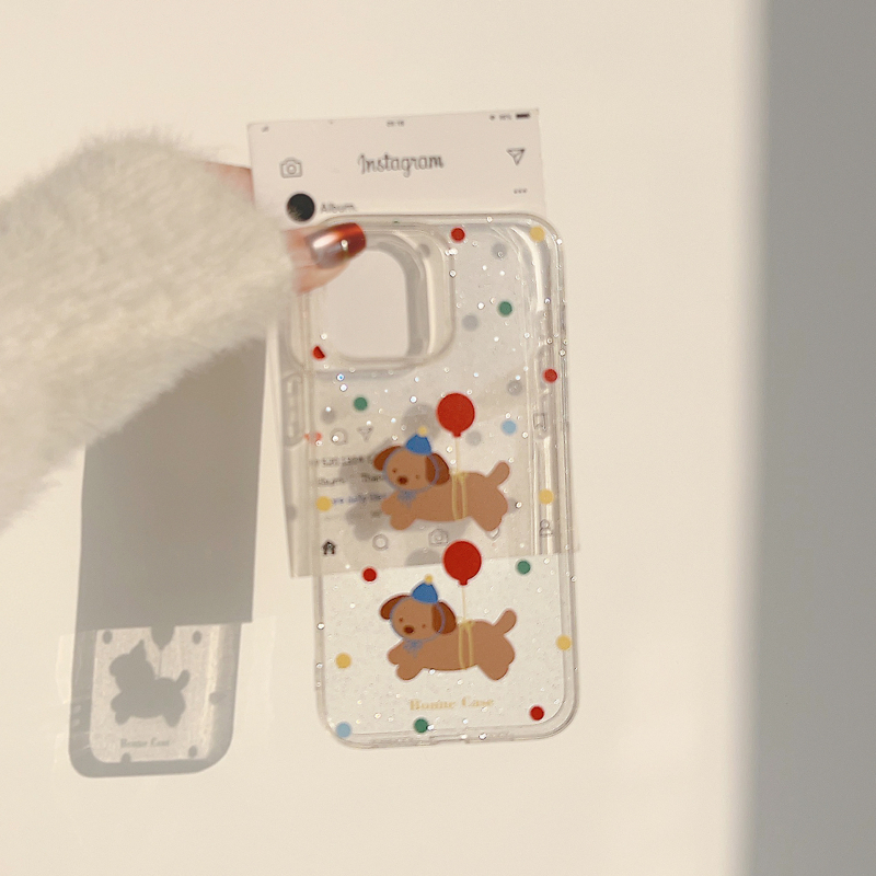 Carcasă TPU Under the Tower pentru iPhone 14 Pro Max – stil Ins, motiv dachshund de Crăciun, drăguț