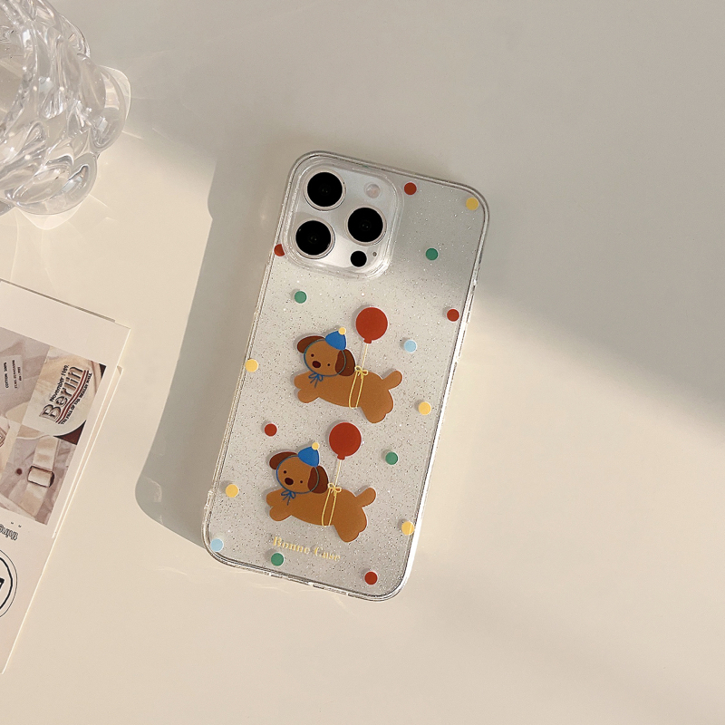 Carcasă TPU Under the Tower pentru iPhone 14 Pro Max – stil Ins, motiv dachshund de Crăciun, drăguț
