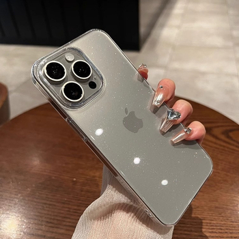 Husă protectoră PC transparentă cu strălucire pentru iPhone 17, 15, 13 și 16 – acoperire completă, anti-cădere, senzație premium