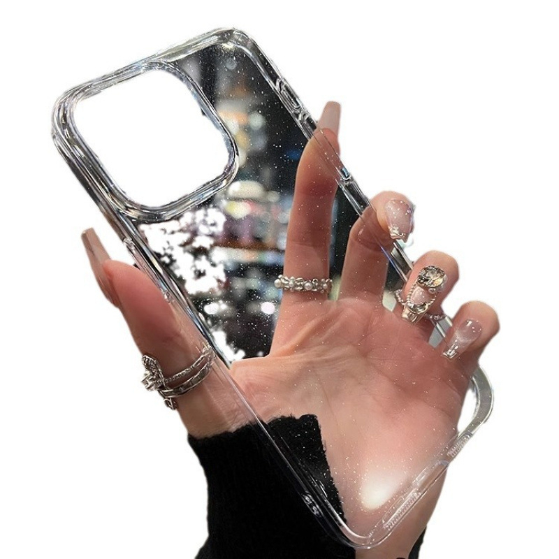 Husă protectoră PC transparentă cu strălucire pentru iPhone 17, 15, 13 și 16 – acoperire completă, anti-cădere, senzație premium