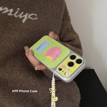 KPP husă silicon roz feminin, paletă de primăvară, pentru iPhone 15, 17 Pro și 17 Pro Max