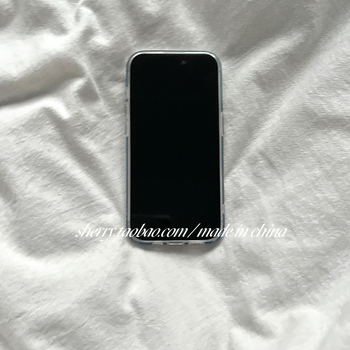 Husă pentru iPhone 15 Pro Max în stil Ins, drăguță, albastru cu model în valuri