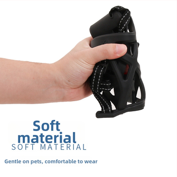 Botniță de câine din plastic, reglabilă, previne mușcături, lătratul și mâncarea