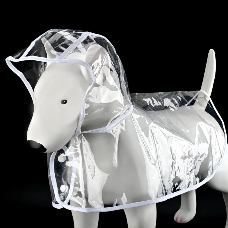 Bei Meng Mantă de ploaie pentru animale de companie, pentru câini și pisici, poncho din plastic, mărimi XS–XXL, în mai multe culori