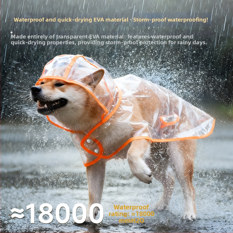 Bei Meng Mantă de ploaie pentru animale de companie, pentru câini și pisici, poncho din plastic, mărimi XS–XXL, în mai multe culori