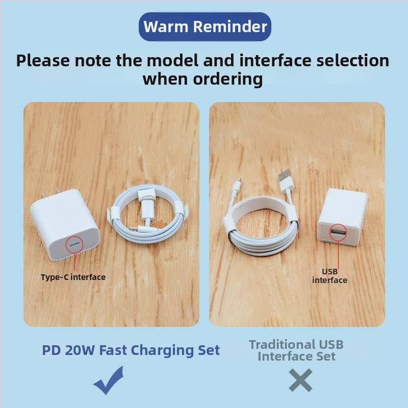 Set cabluri PD27W de încărcare rapidă pentru iPhone 13/12 — cablu date Lightning și USB-C