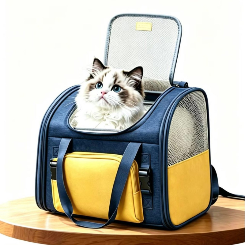 Rucsac extensibil pentru animale de companie (pisici și câini), rucsac de transport portabil, capacitate mare