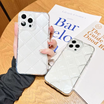 Carcasă pentru telefon cu model diamantat și cristale, husă din silicon transparentă, acoperire totală, antiderapantă, rezistentă la căderi, uzură, minimalistă și luxoasă.