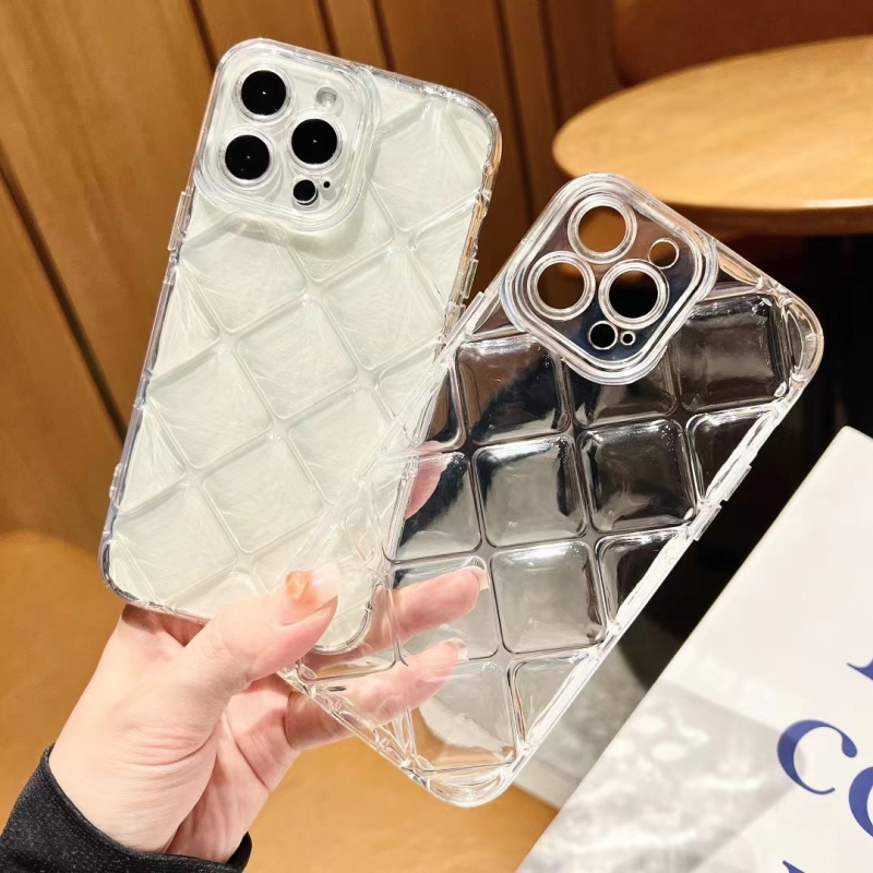 Carcasă pentru telefon cu model diamantat și cristale, husă din silicon transparentă, acoperire totală, antiderapantă, rezistentă la căderi, uzură, minimalistă și luxoasă.