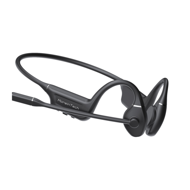 Căști pliabile cu conducție osoasă, IPX6 impermeabile, pernuțe din silicon, design deschis, Bluetooth 5.0, conectare duală, autonomie peste 8 ore